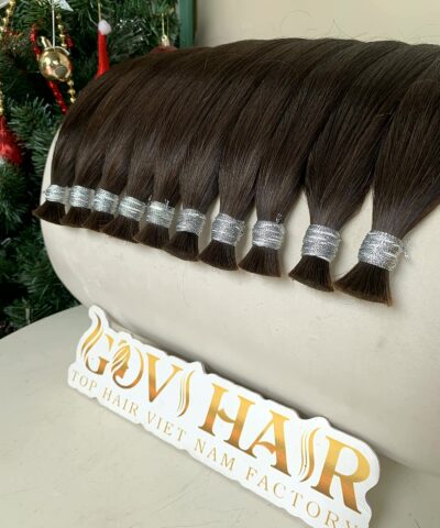 Human hair bulk #2C tied bundle tops