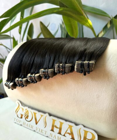 Black 26 inch tape in hair extensions #1B