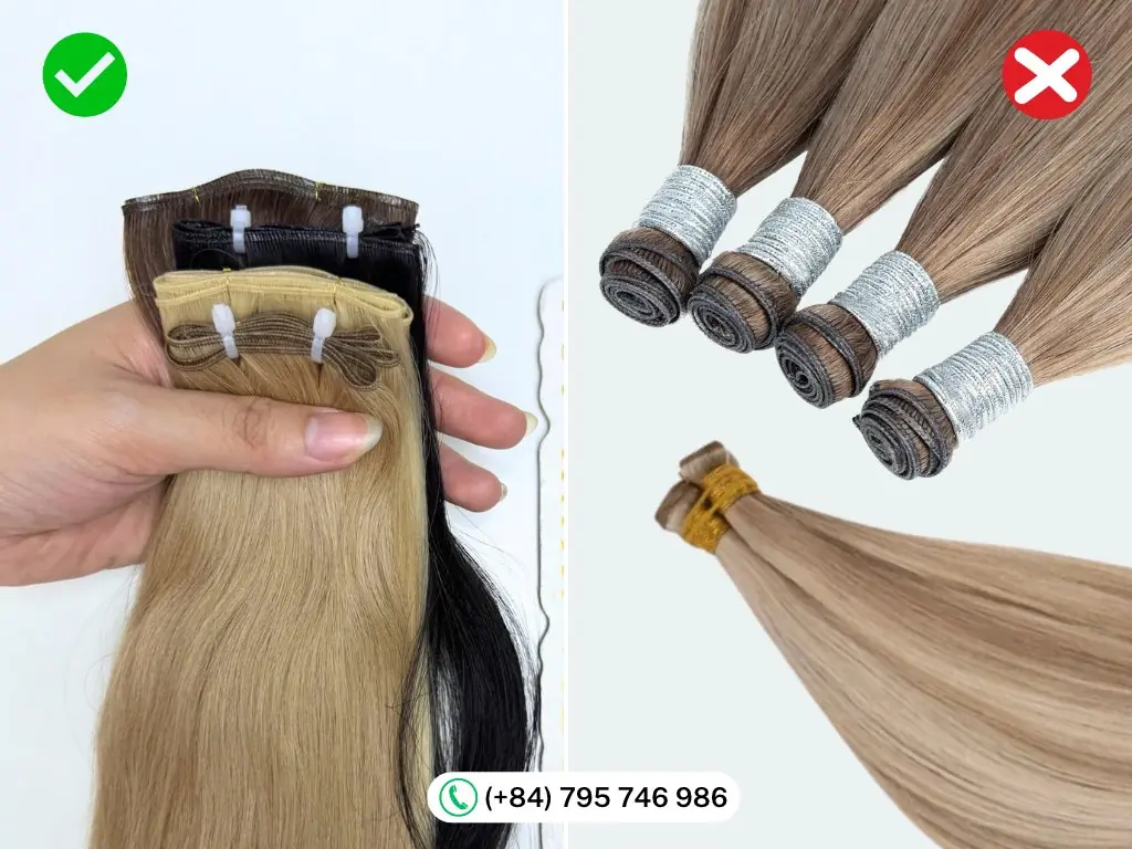 Genius weft hair extensions folded flat not rolled