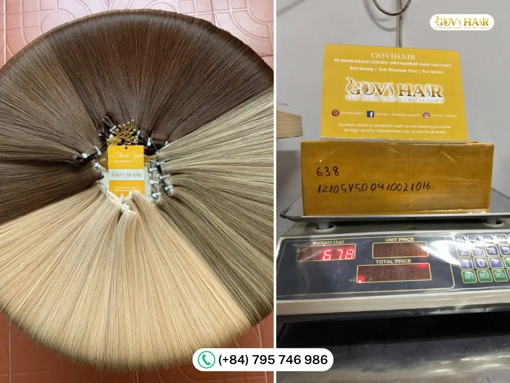 Genius weft wholesale order weighed on scale