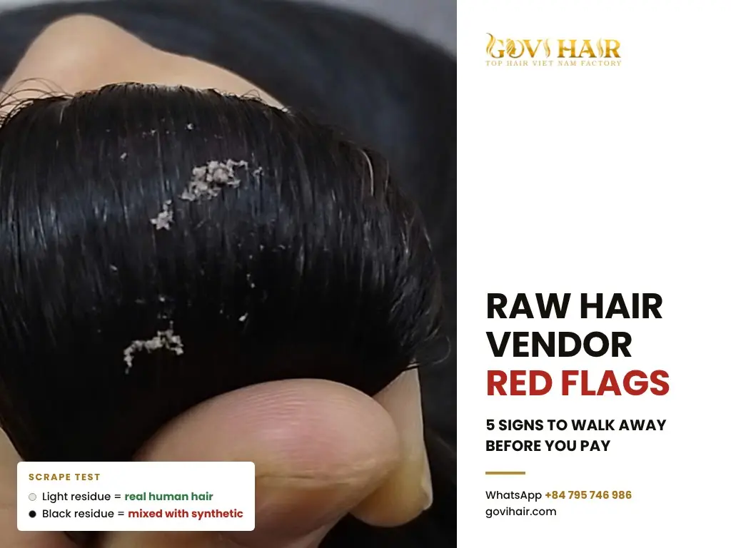 Raw hair vendor red flags buyer guide cover