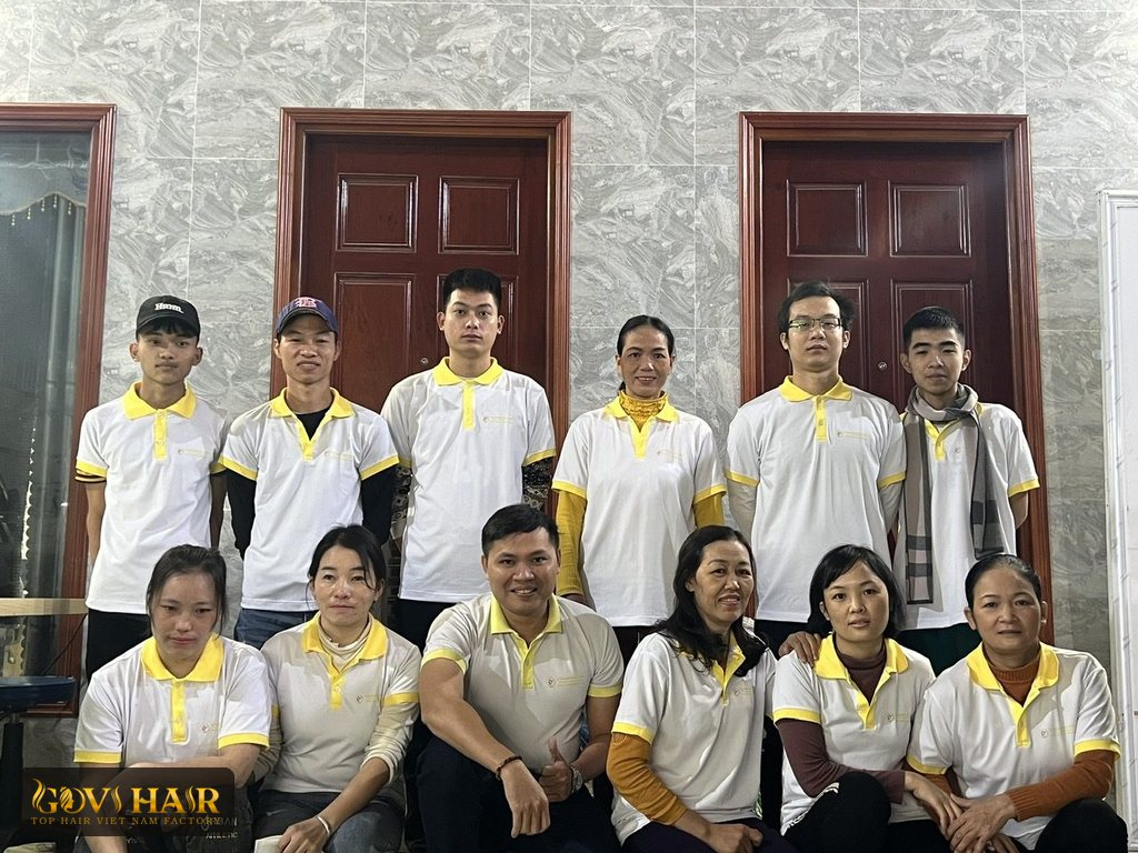 Real Govihair factory team in Da Nang