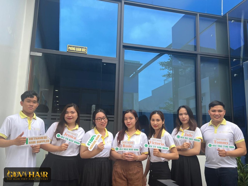 Govihair sales team at Da Nang office