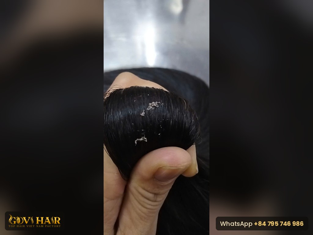 Raw hair vendor red flags: scrape test result
