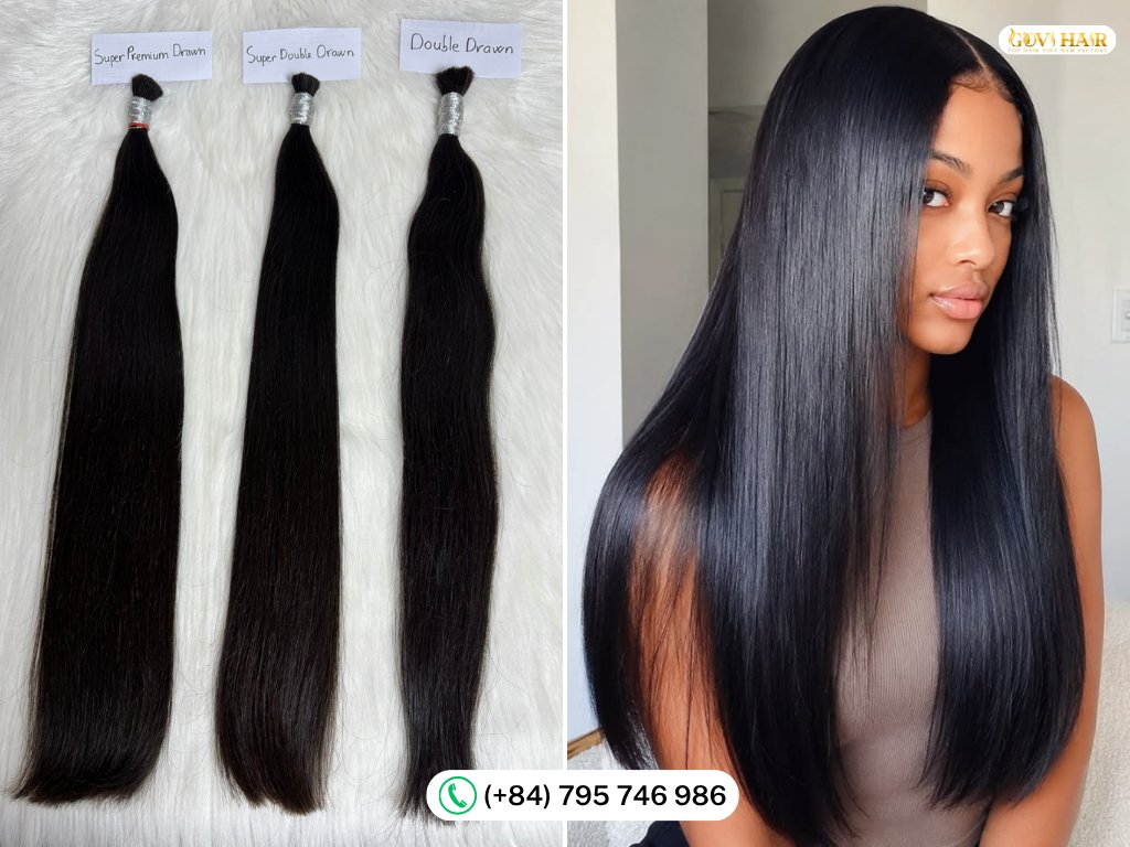 Wholesale Hair Extensions UK: How to Choose the Right Vendor in 7 Steps (2026) 4 Super Premium, Super Double and Double Drawn raw hair ends