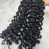 Deep Curly Bulk Human Hair for Braiding #1 Color Raw Hair 11 bulk hair