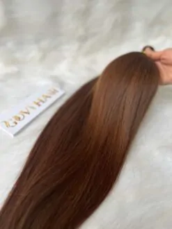 Straight Bulk Human Hair for Braiding Smoke Color 6 Bone Straight in Smoke Color