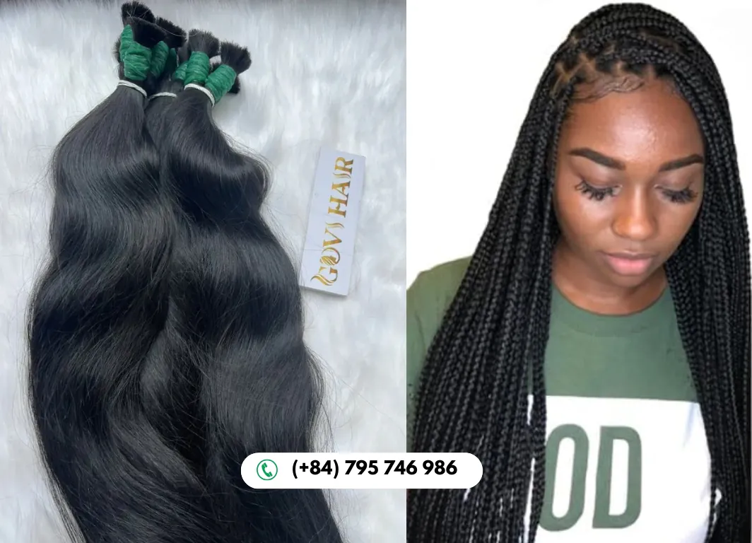 Natural Straight Bulk Hair Combines Authentic Vietnamese Strength