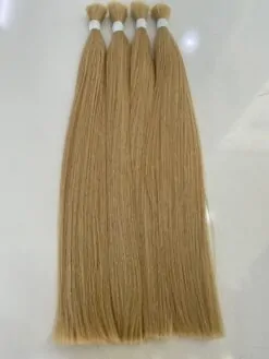 Natural Straight Human Hair Bulk Hair #613c Color Raw Vietnamese Hair