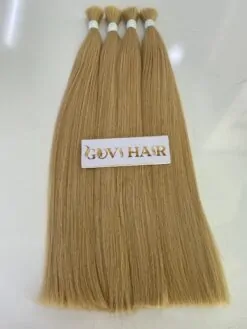 Natural Straight Human Hair Bulk Hair #613c Color Raw Vietnamese Hair