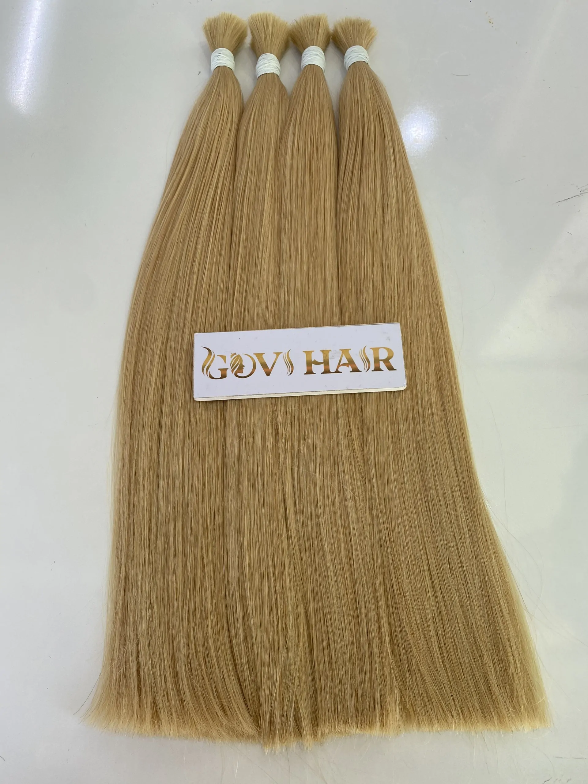 Straight Bulk Human Hair for Braiding 613c Color