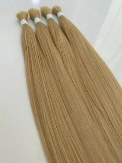 Natural Straight Human Hair Bulk Hair #613c Color Raw Vietnamese Hair