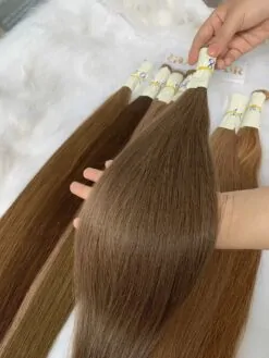 Straight Bulk Human Hair for Braiding #8 Color