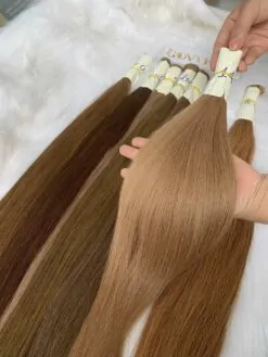 Straight Bulk Human Hair for Braiding 14 Color