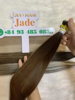 Straight Mocha Meilt Nanoring Hair Extension