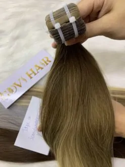 Straight Scandivian Blonde Keratin Tape