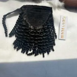 Curly Natural Color Ponytail