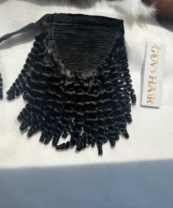 Curly Natural Color Ponytail