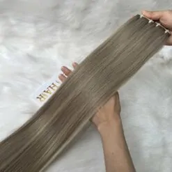 Hair Extensions Package Custom Bone Straight Colored Tape Hair Extension