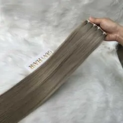 Hair Extensions Package Custom Bone Straight Colored Tape Hair Extension