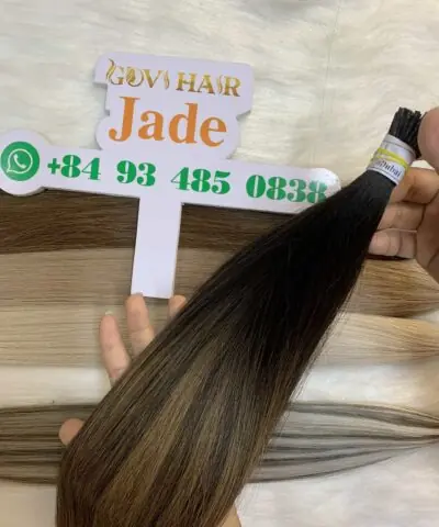 Alternative view of 20 Inch Straight Dubai I Tip Hair Extensions 100% Vietnamese Human Hair