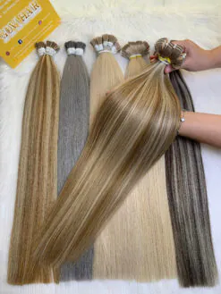 Alternative view of Tape In Hair Extensions Mix Piano #8C/613 Color