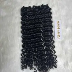 Raw Vietnamese Hair Tiny Ocean Wavy 1B- Natural Color Weft Curly