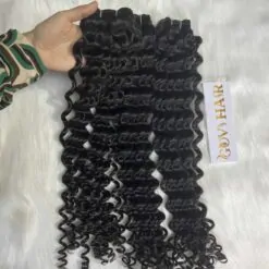 Raw Vietnamese Hair Tiny Ocean Wavy 1B- Natural Color Weft Curly