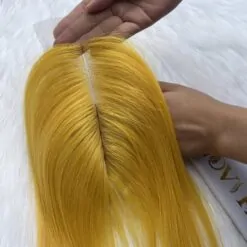 HD Lace Closure 2x6 Yellow Color Virgin Vietnamese Hair 5 Closure 2x6 Yellow Closure ( Middle part)