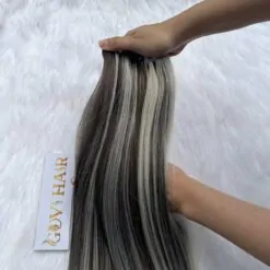 Bone Straight Piano Blond Color Weft
