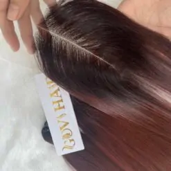 Closure 2x6 Ombre Brown Red Closure ( middle part)