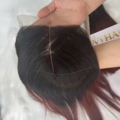 Closure 2×6 Ombre Red Brown Color Closure ( Middle Part)