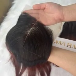 Closure 2×6 Ombre Red Brown Color Closure ( Middle Part)