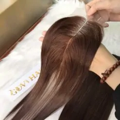 Closure 2x6 Dark brown Weft