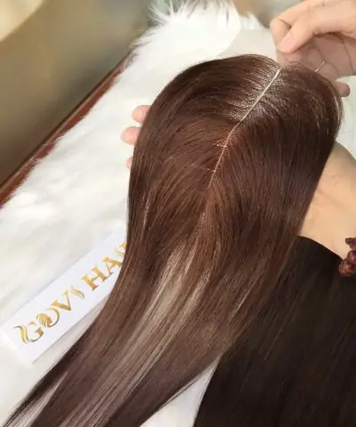 Closure 2x6 Dark brown Weft