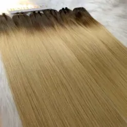 Bundles Human Hair Bone StraightW Ombre Color Weft