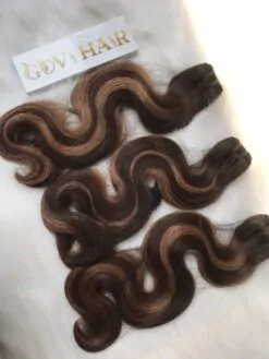 Body Wave Machine Weft Hair Extensions 26 Inch Mix Piano Color 6 Body Wave Piano color Weft wave