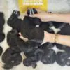 Body Wave Single Machine Weft Hair Extensions 22 Inch #1B Natural Black Color