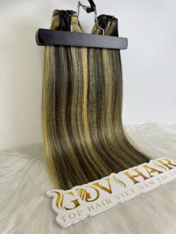 Weft Hair Extensions 22 Inch Mix Piano #8/613 Color