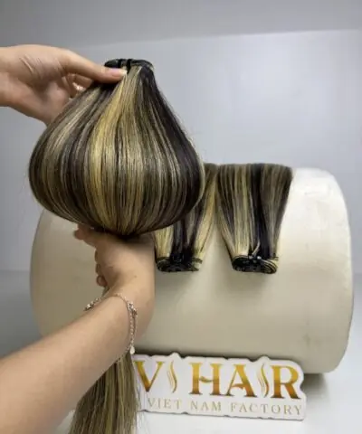 Machine Weft Hair Extensions 22 Inch Mix Piano #8/613