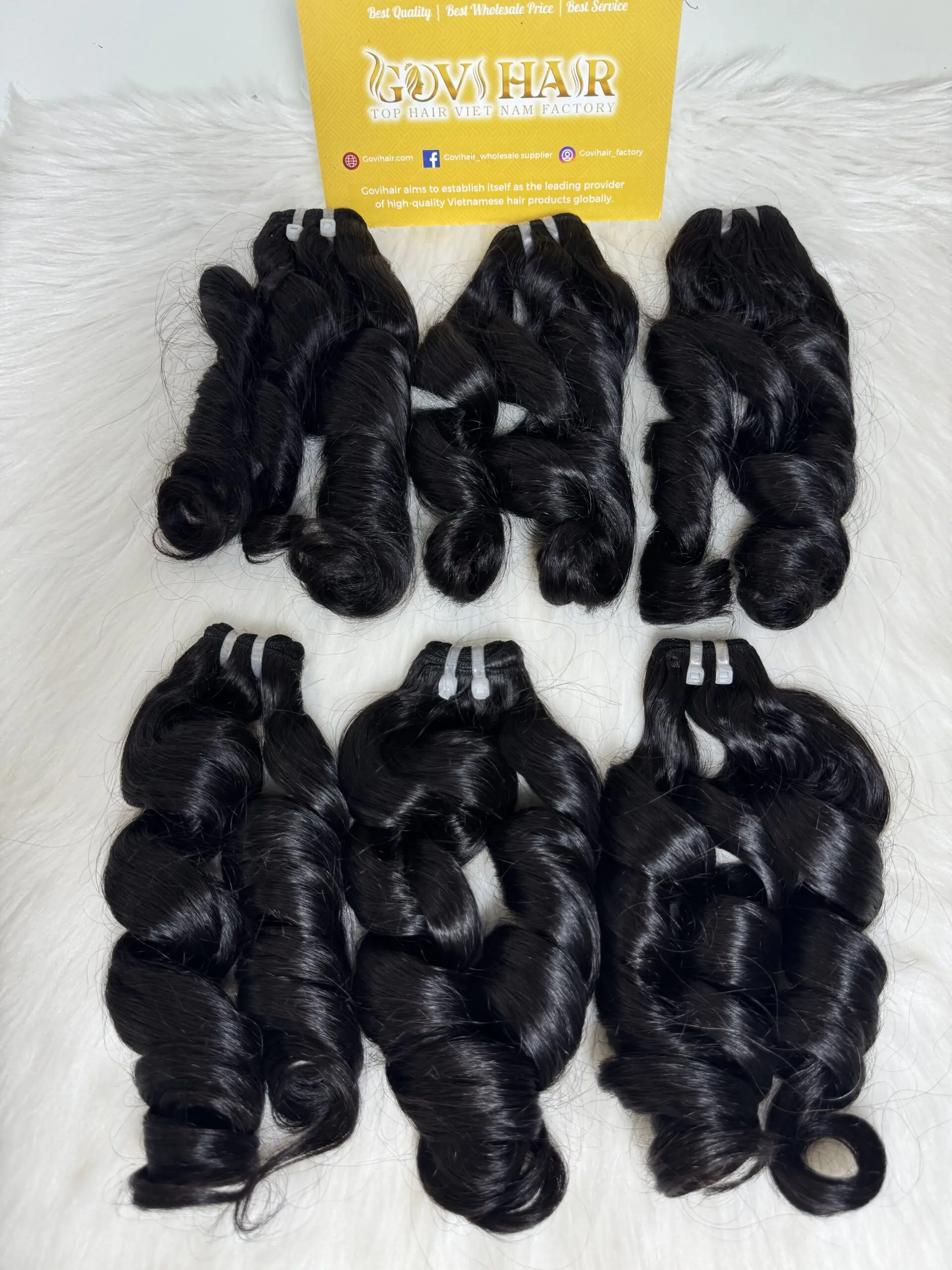 Bouncy Curly Machine Weft Hair Extensions 30 Inch #1B Natural Black