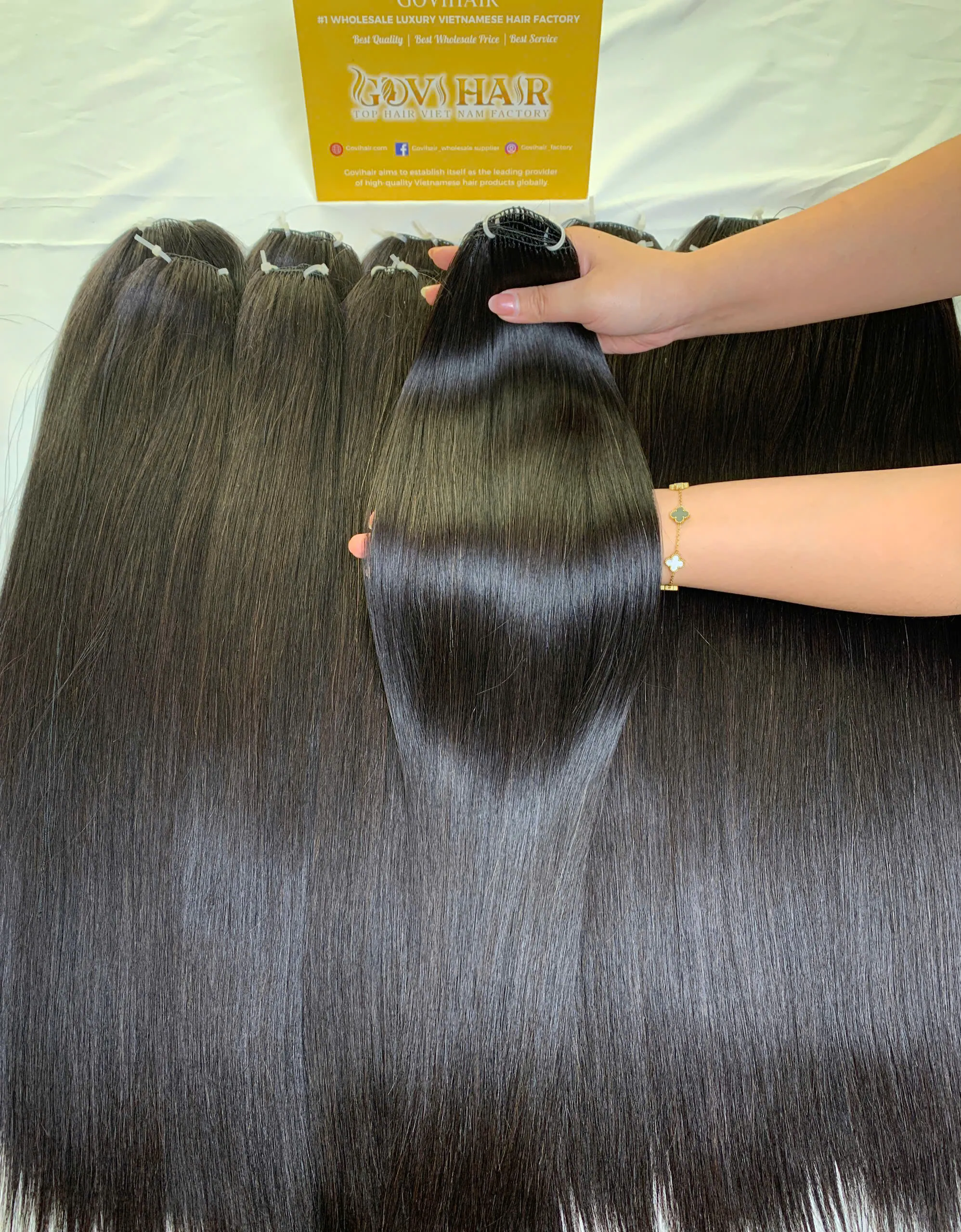 feather-weft-hair-bone-straight-black-color