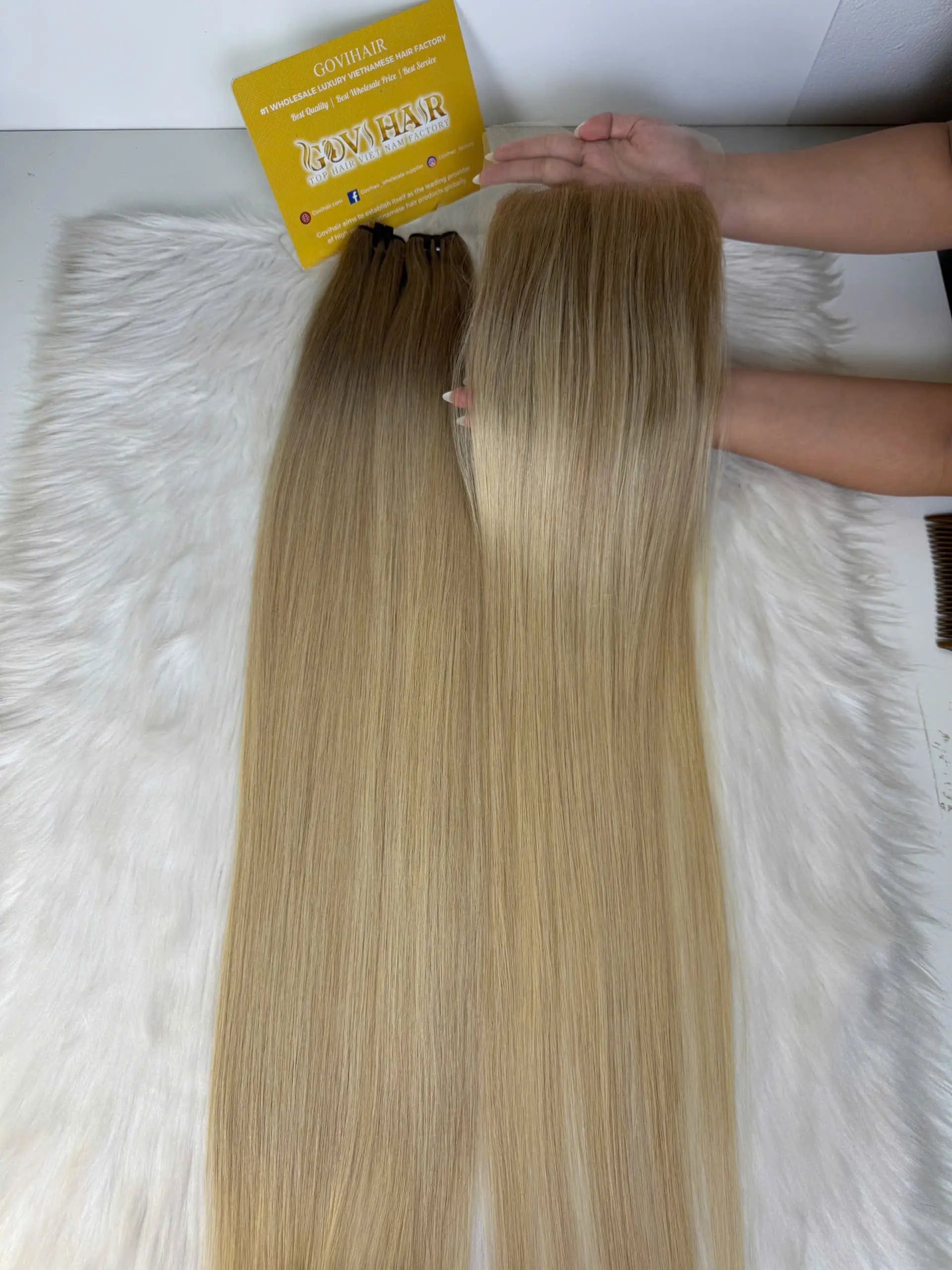 HD Lace Closure 4x4 Bone Straight 12 Inch Ombre Blonde Color Human Hair 3 HD Lace Closure 4x4 Bone Straight 12 Inch Ombre Blonde