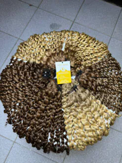 Kinky Curly Machine Weft Hair Extensions
