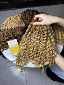 Kinky Curly Machine Weft Hair Extensions