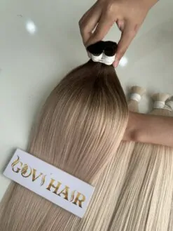 Natural Straight Bulk Human Hair #4/613 Ombre Color Raw Vietnamese Hair