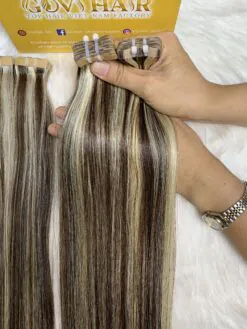 Straight #2/22A Color Tape In Hair Extensions