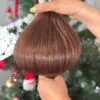 Bulk Human Hair for Braiding 26 Inch #5 Light Brown Color