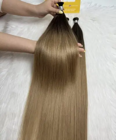 Bulk Human Hair for Braiding 30 Inch Ombre #5/24 Color