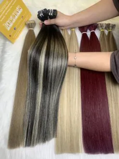 Straight Scandinavian Color Seamless Tape In Hair Extensions